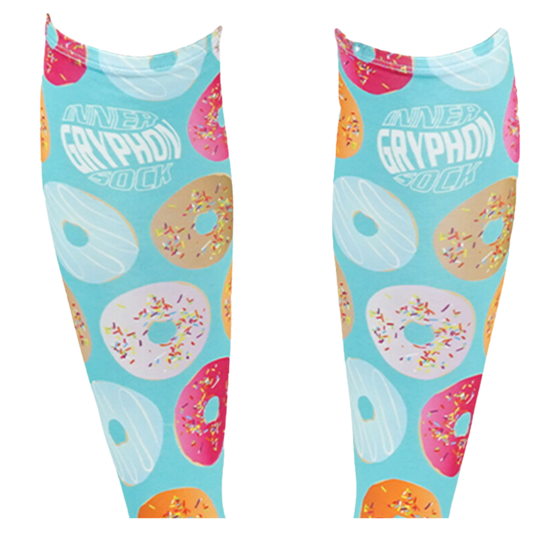 Inner Sock Without Stirrup - Blue Donuts